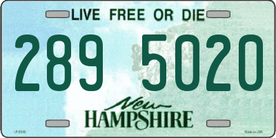 NH license plate 2895020