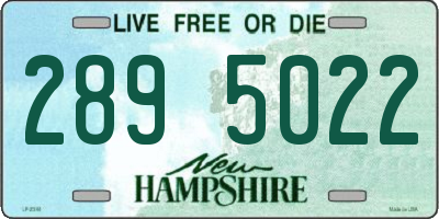 NH license plate 2895022