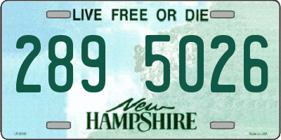 NH license plate 2895026