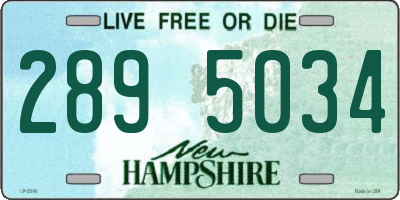 NH license plate 2895034