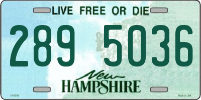 NH license plate 2895036