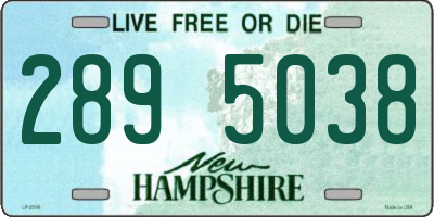 NH license plate 2895038