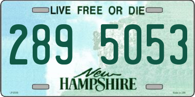 NH license plate 2895053