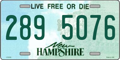 NH license plate 2895076