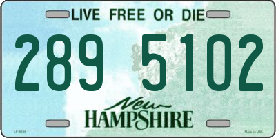 NH license plate 2895102