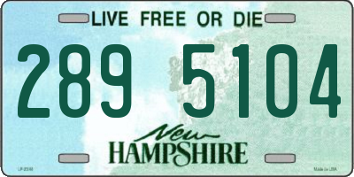 NH license plate 2895104