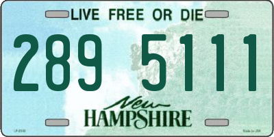 NH license plate 2895111