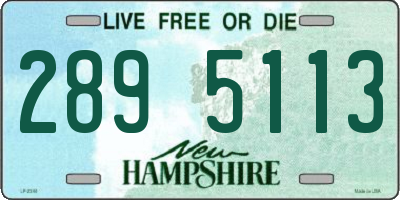 NH license plate 2895113