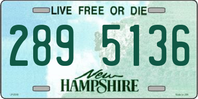 NH license plate 2895136