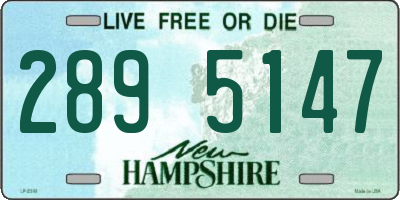 NH license plate 2895147