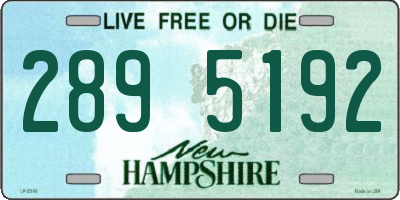 NH license plate 2895192