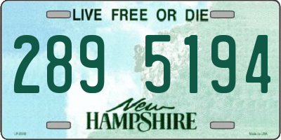 NH license plate 2895194