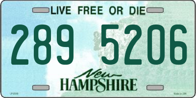 NH license plate 2895206