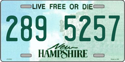 NH license plate 2895257