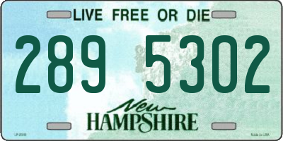 NH license plate 2895302
