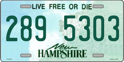 NH license plate 2895303