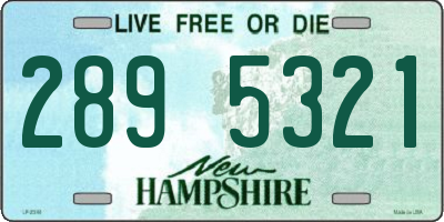 NH license plate 2895321