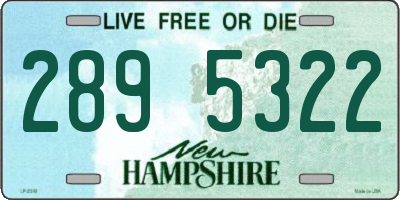NH license plate 2895322