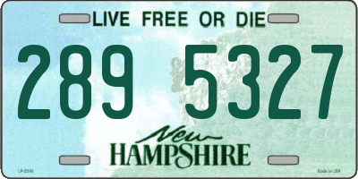 NH license plate 2895327
