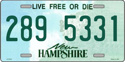 NH license plate 2895331