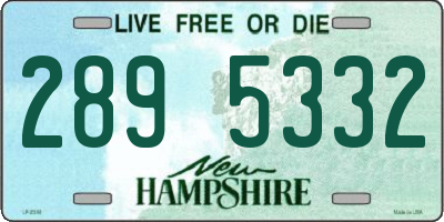 NH license plate 2895332
