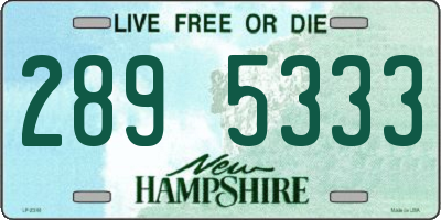 NH license plate 2895333