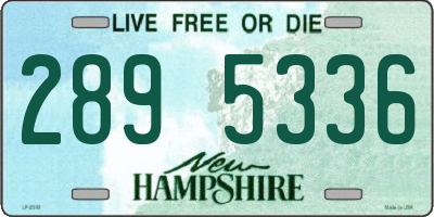 NH license plate 2895336