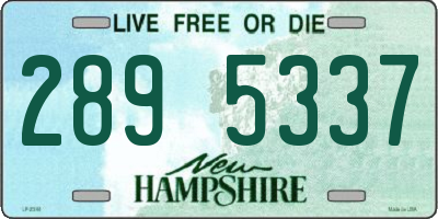 NH license plate 2895337