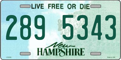 NH license plate 2895343