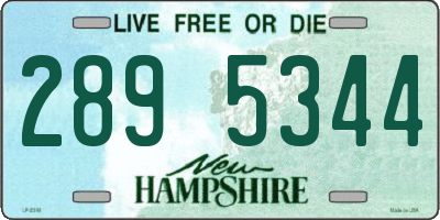 NH license plate 2895344
