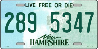 NH license plate 2895347
