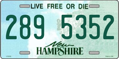 NH license plate 2895352