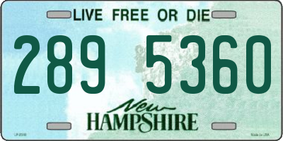 NH license plate 2895360