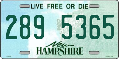 NH license plate 2895365