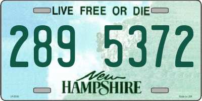 NH license plate 2895372