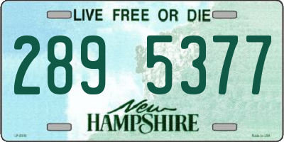 NH license plate 2895377