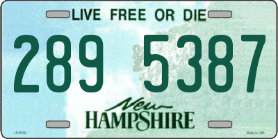 NH license plate 2895387