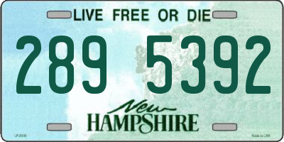 NH license plate 2895392
