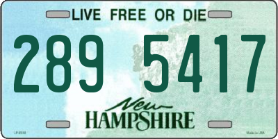 NH license plate 2895417