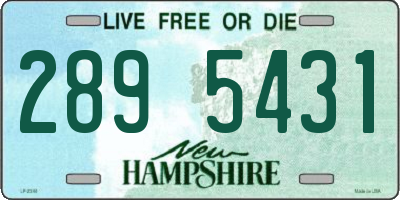 NH license plate 2895431