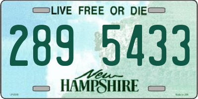 NH license plate 2895433
