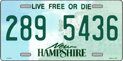 NH license plate 2895436