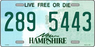NH license plate 2895443