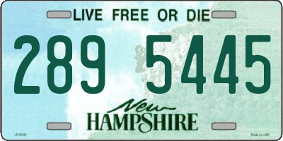 NH license plate 2895445