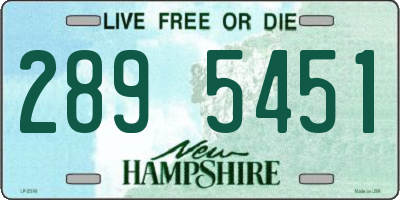 NH license plate 2895451