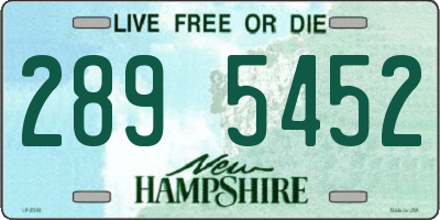 NH license plate 2895452