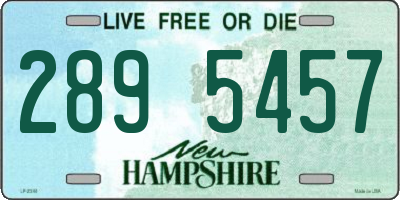 NH license plate 2895457