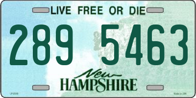 NH license plate 2895463