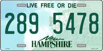 NH license plate 2895478