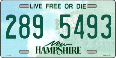 NH license plate 2895493